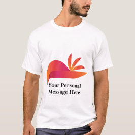 T-shirt abstrato Orange Bird