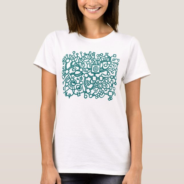 T-shirt Abstrato Structure - Moss Green (Frente)
