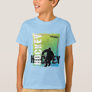 T-shirt Abstrato Youth Hockey Boy (masculino)
