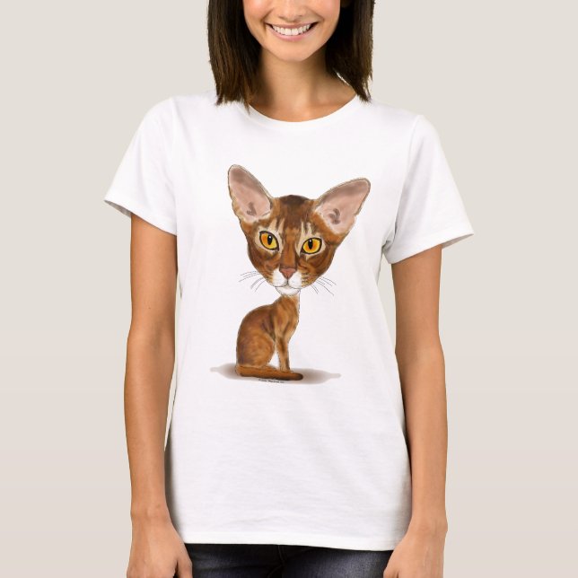 T-shirt Abyssinian da caricatura (Frente)