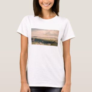 T-shirt Acampamento da divisão clara, placa 'de Seat o