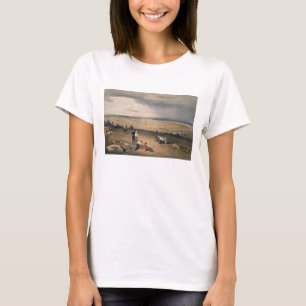 T-shirt Acampamento da terceira divisão, placa 'de Seat o