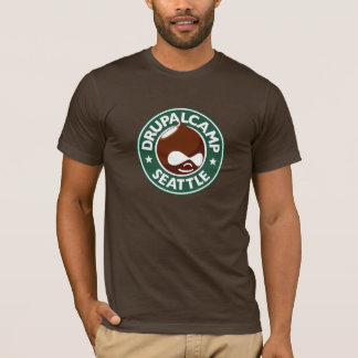T-shirt Acampamento Seattle de Drupal - Brown escuro