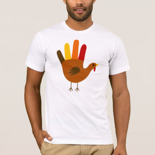 T-shirt acção de graças animal do peru
