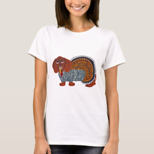 T-shirt Acção de graças Turquia do Dachshund