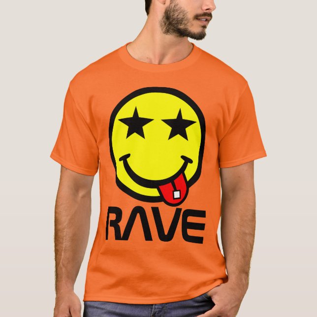 T-shirt Acid Rave Smile Face Tie Tye (Frente)