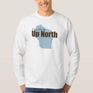 T-shirt Acima do norte - Wisconsin