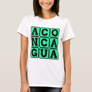 T-shirt Aconcagua, Montanha na Argentina