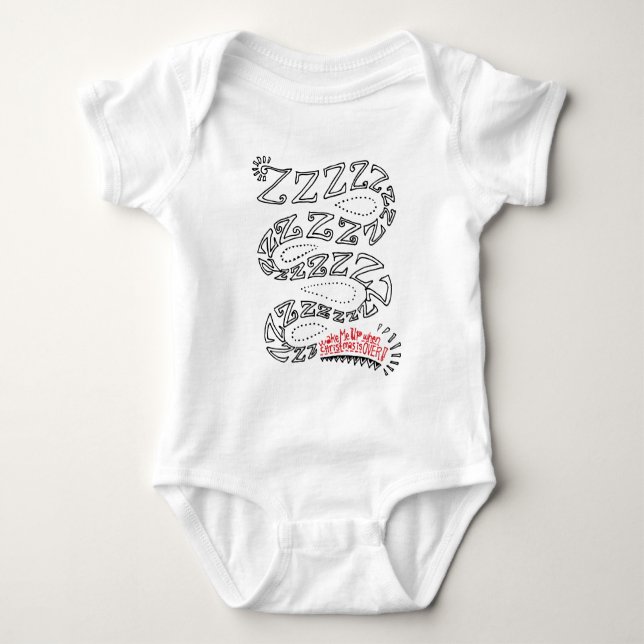 T-shirt Acorda-me Quando o Natal Acabar (Frente)
