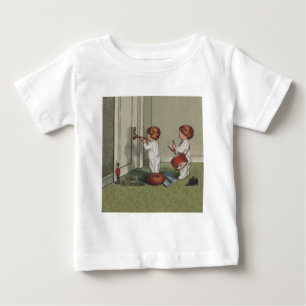 T-shirt Acorde É Natal ilustração de criança fofa