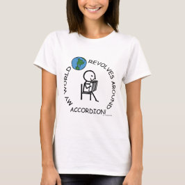 T-shirt Acordeão - Mundo Revola-se