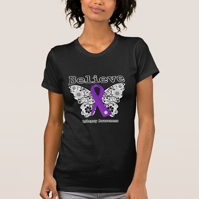 T-shirt Acredite a consciência da epilepsia (Frente)