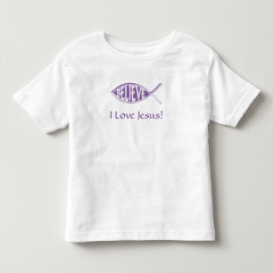 T-shirt Acredite na Lavanda de Peixes