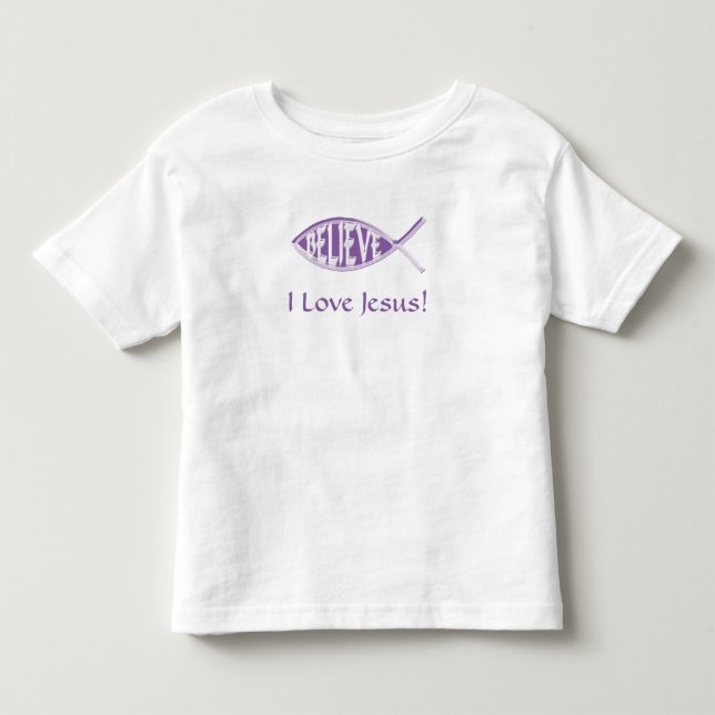 T-shirt Acredite Peixe Lavanda (Frente)