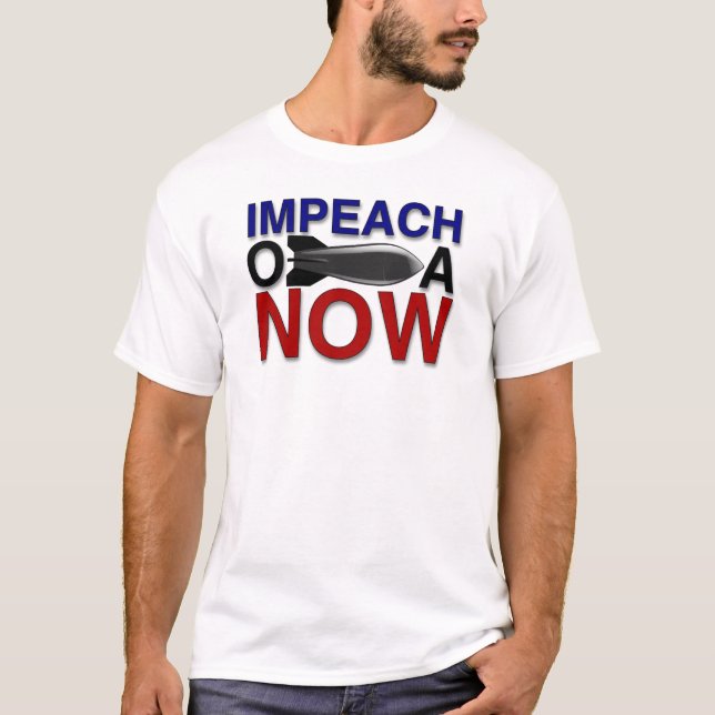 T-shirt Acuse o "oBOMBa" Obama (Frente)