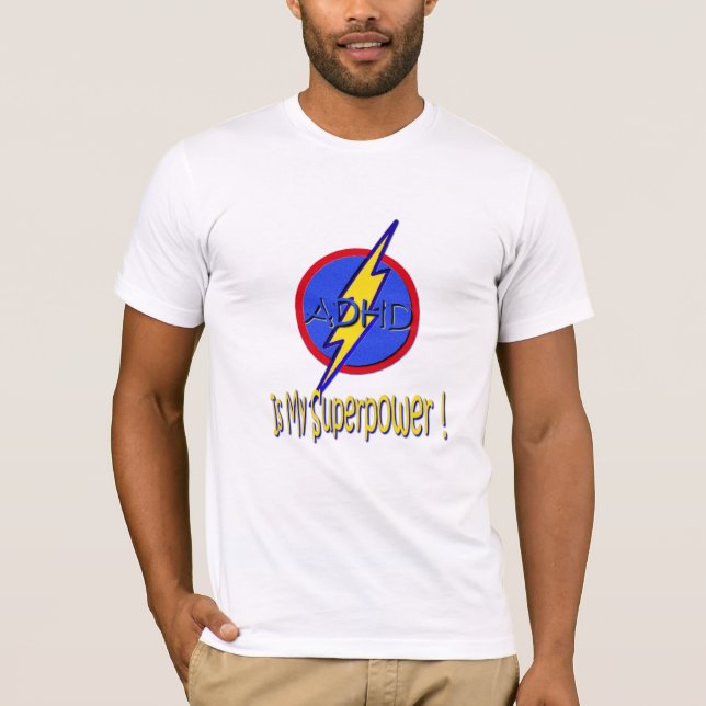 T-SHIRT ADHD É MINHA SUPERPOTÊNCIA! (Frente)