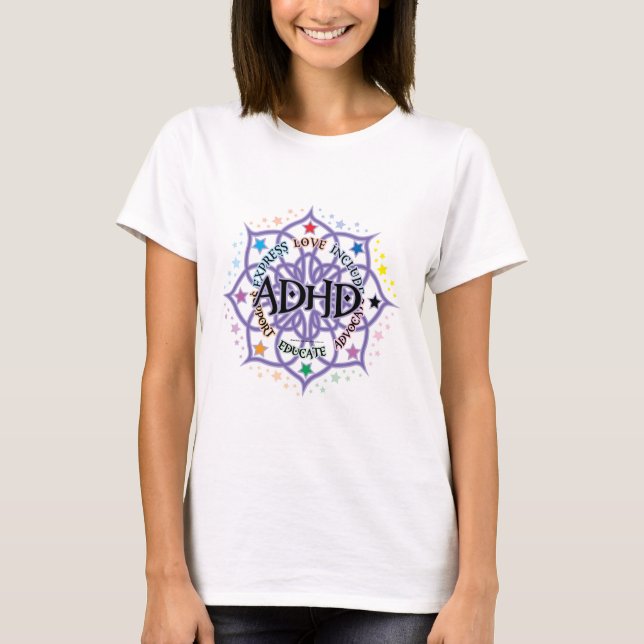T-shirt ADHD Lotus tribal (Frente)
