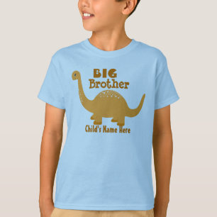 T-shirt Adicionar Nome ao Grande Irmão Dinossauro Impress