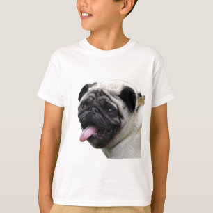 T-shirt Adicione nomes aos acessórios de fotos de Pug bra