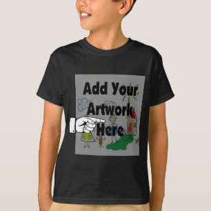T-shirt Adicione seu próprio Trabalho de arte ou Trabalho 