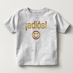 T-shirt ¡ Adiós! Cores da bandeira da espanha