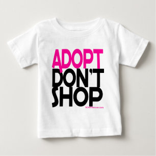 T-shirt Adopt não compra! Esforços de salvamentos do