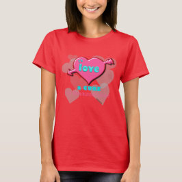 T-shirt Adoraria uma cura PERSONALIZÁVEL a qualquer texto