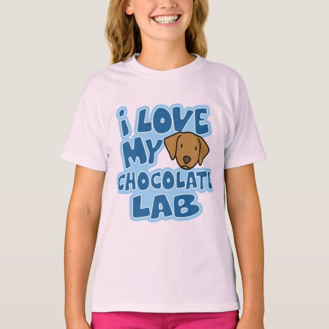 T-shirt Adoro a minha moça de chocolate (Frente)