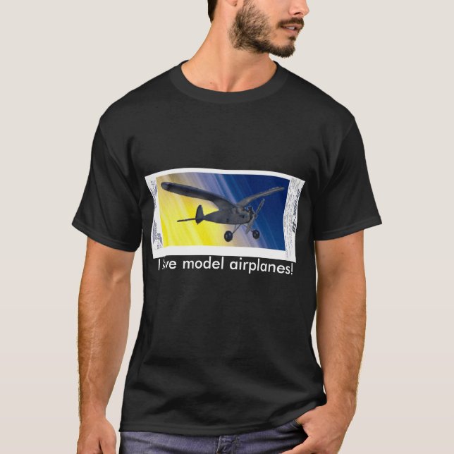 T-Shirt - Adoro aeromodelos! (Frente)