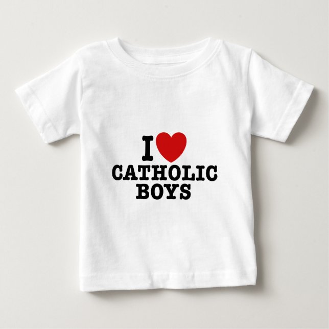 T-shirt Adoro Meninos Católicos (Frente)