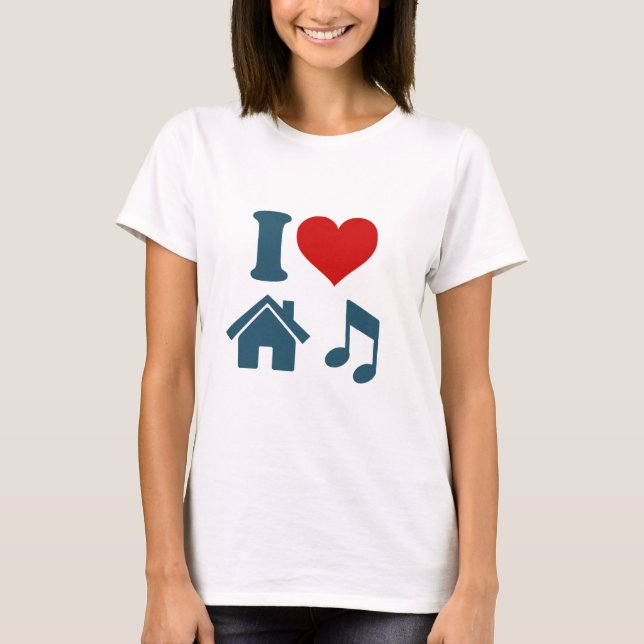 T-shirt Adoro Música House (Frente)