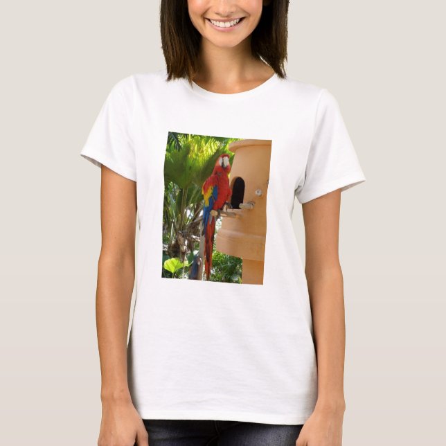 T-shirt Adoro papagaios (Frente)