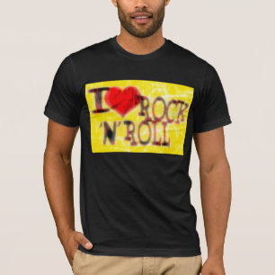T-shirt Adoro rock and roll