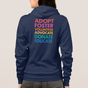 T-shirt Adote o advogado voluntário adoptivo doam educam