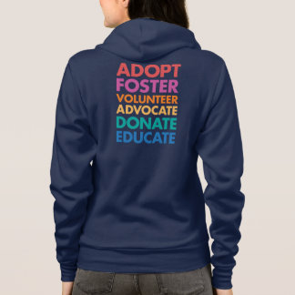 T-shirt Adote o advogado voluntário adoptivo doam educam