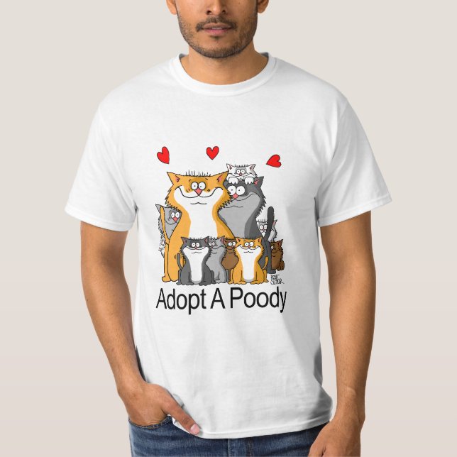 T-shirt Adote um Poody (Frente)