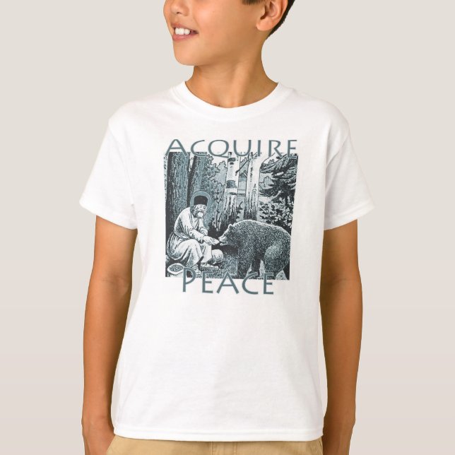 T-shirt Adquira o ~St da paz. Seraphim de crianças de (Frente)