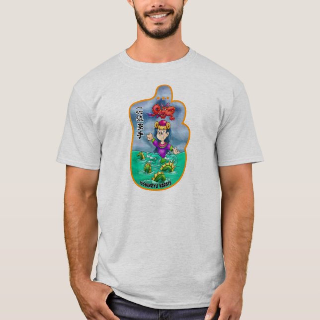T-shirt adulto de Mitzu Gami dos desenhos animados (Frente)