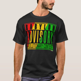 T-shirt Advisory de Babylon: Índice revolucionário