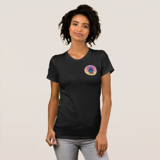 T-shirt aéreo do bastão da ioga