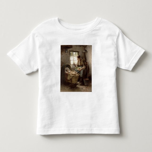 T-shirt Afeição maternal (óleo em canvas) (Frente)