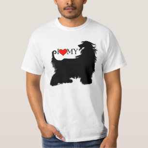 T-shirt Afghan Hound I Love (Heart) my