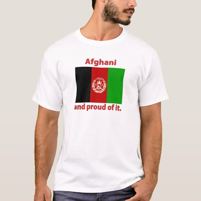 t-shirt Afghani orgulhoso (Frente)