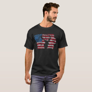T-shirt afligido caça dos cervos de Iowa da