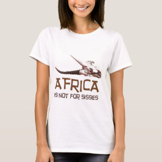 T-shirt África não é para mariquinhas: Crânio africano da