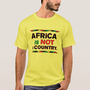 T-SHIRT "ÁFRICA NÃO É UM PAÍS "