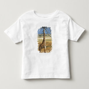 T-shirt África, Quênia, Amboseli NP. Uma girafa comum, ou 