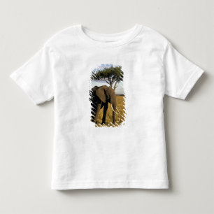 T-shirt África, Quênia, Maasai Mara. Um elefante no