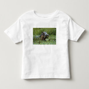 T-shirt África, Quênia, Masai Mara NR. Uma hipopótamo mãe