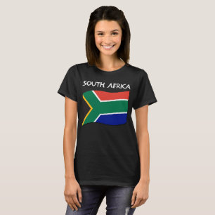 - T-shirt africano da bandeira - senhoras sul II